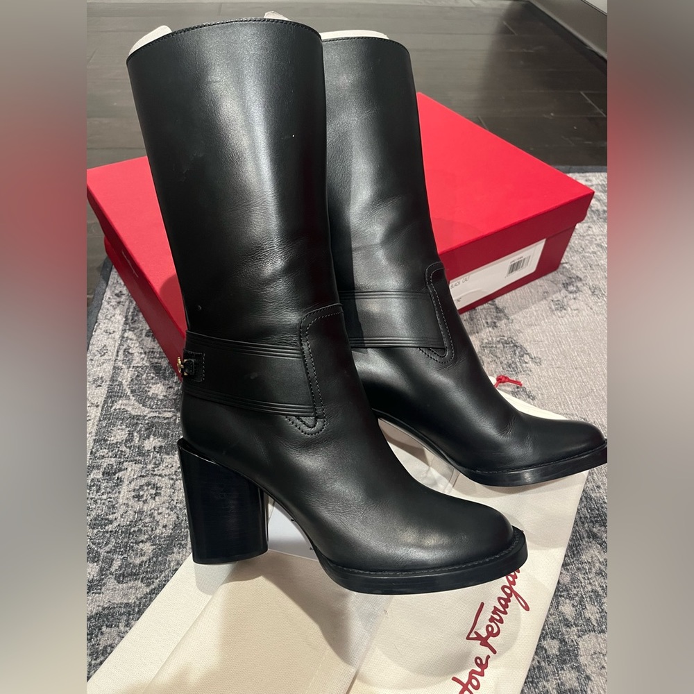 Authentic Salvatore Ferragamo Alan Tall Boots